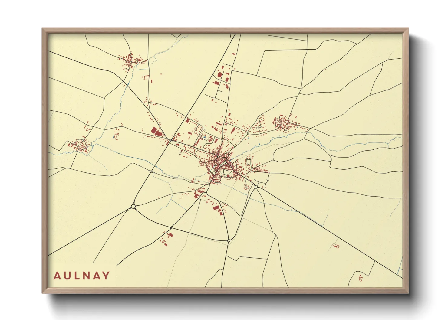 Une affiche de carte sur Aulnay