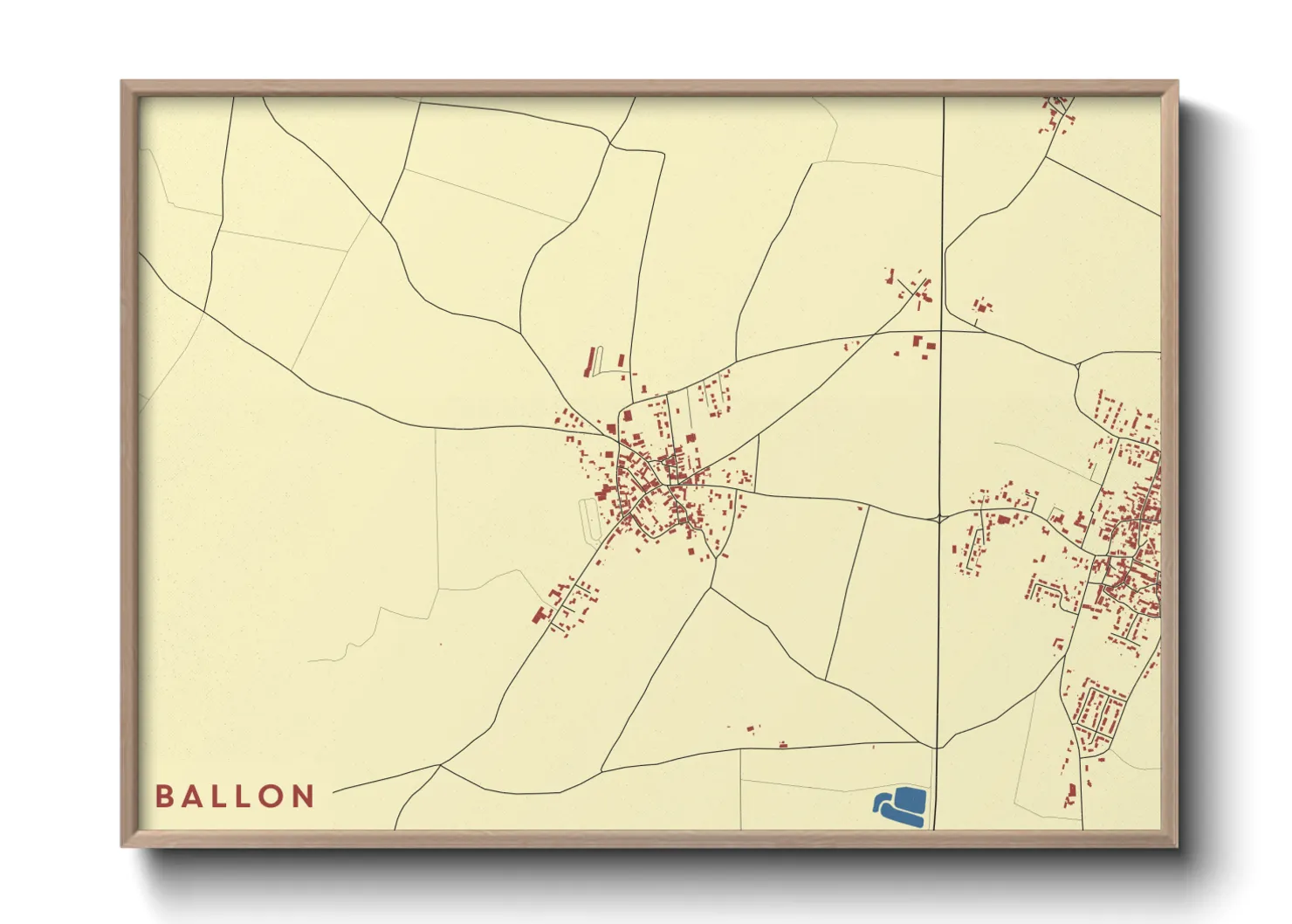 Une affiche de carte sur Ballon