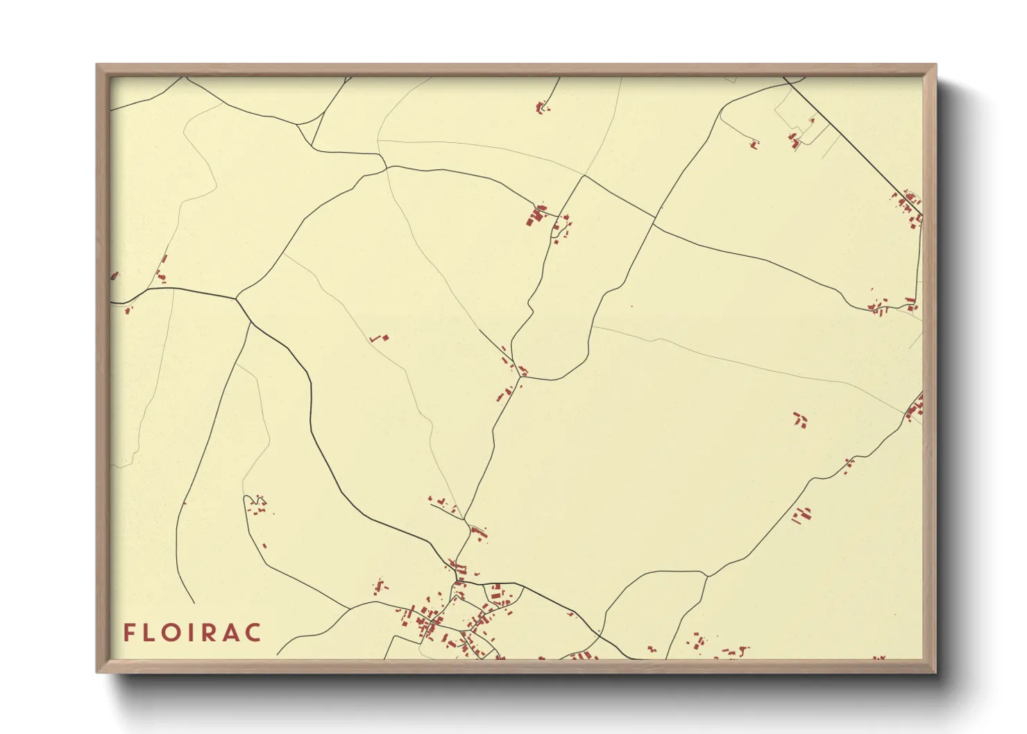 Une affiche de carte sur Floirac