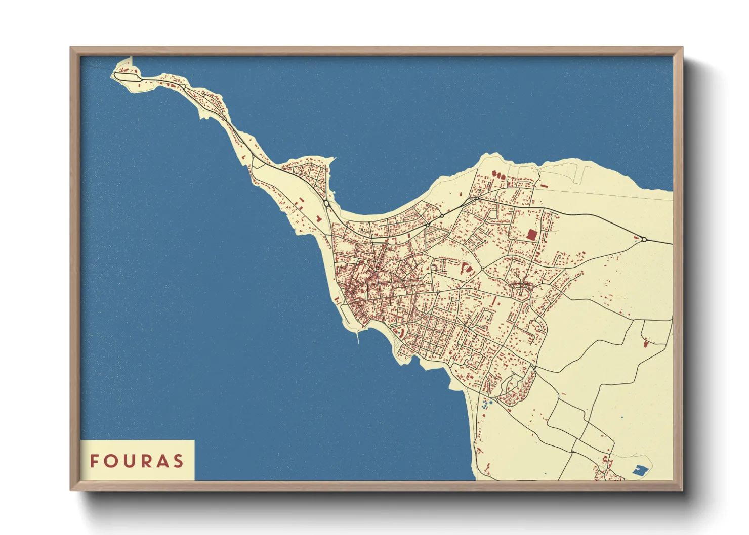 Une affiche de carte sur Fouras