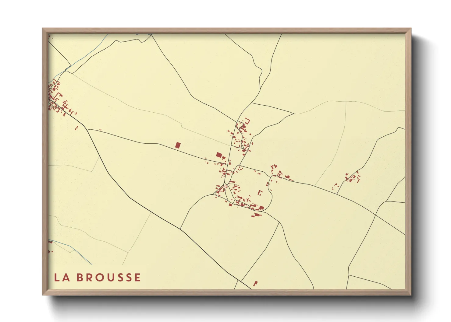 Une affiche de carte sur La Brousse