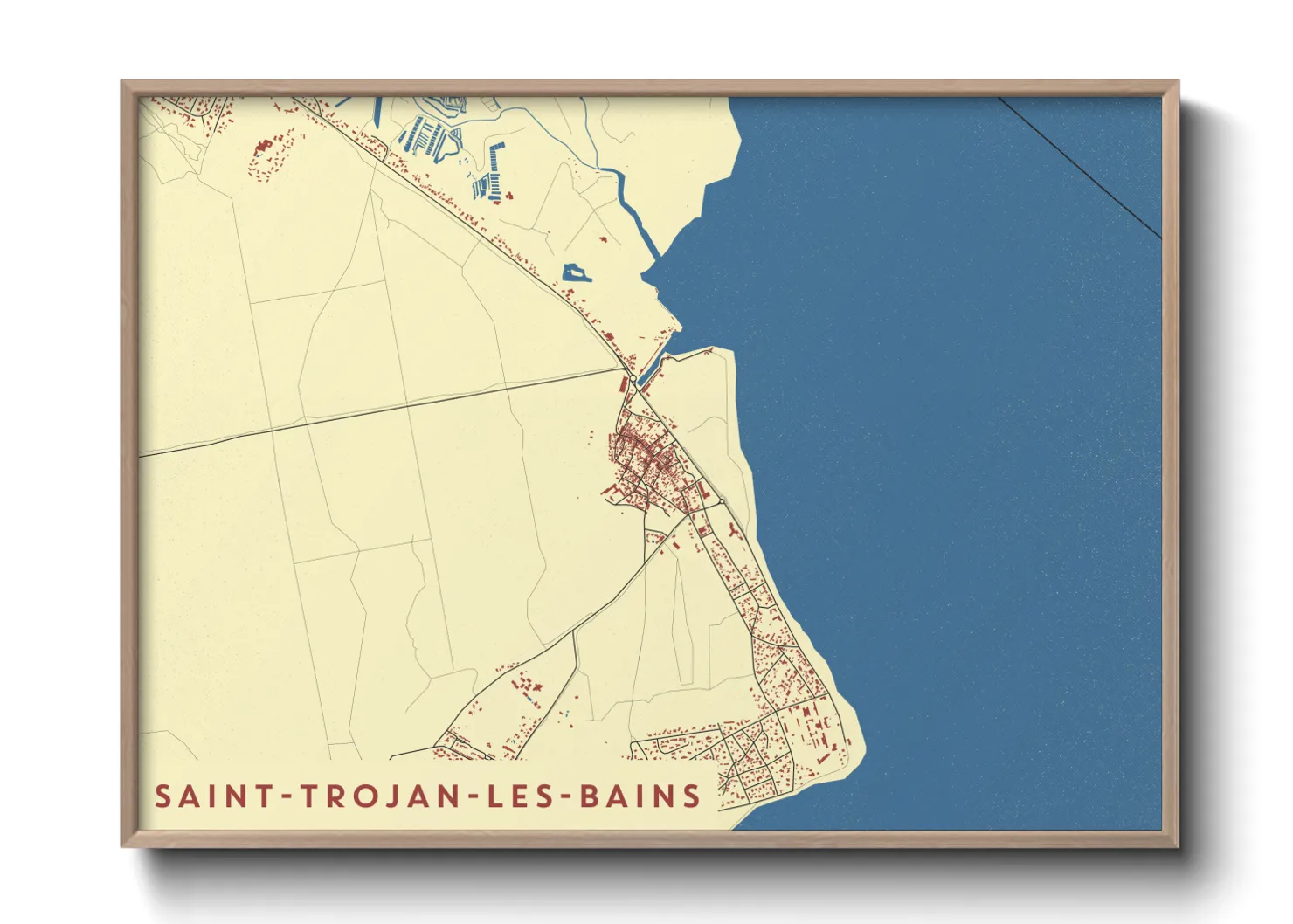 Une affiche de carte sur Saint-Trojan-les-Bains