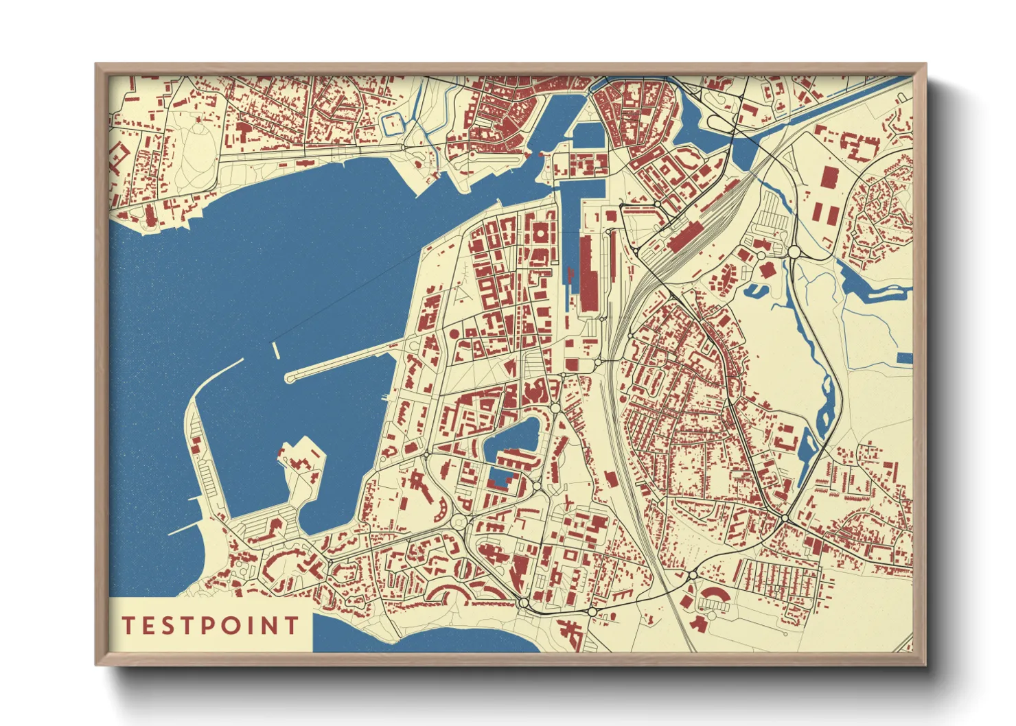 Une affiche de carte sur TestPoint