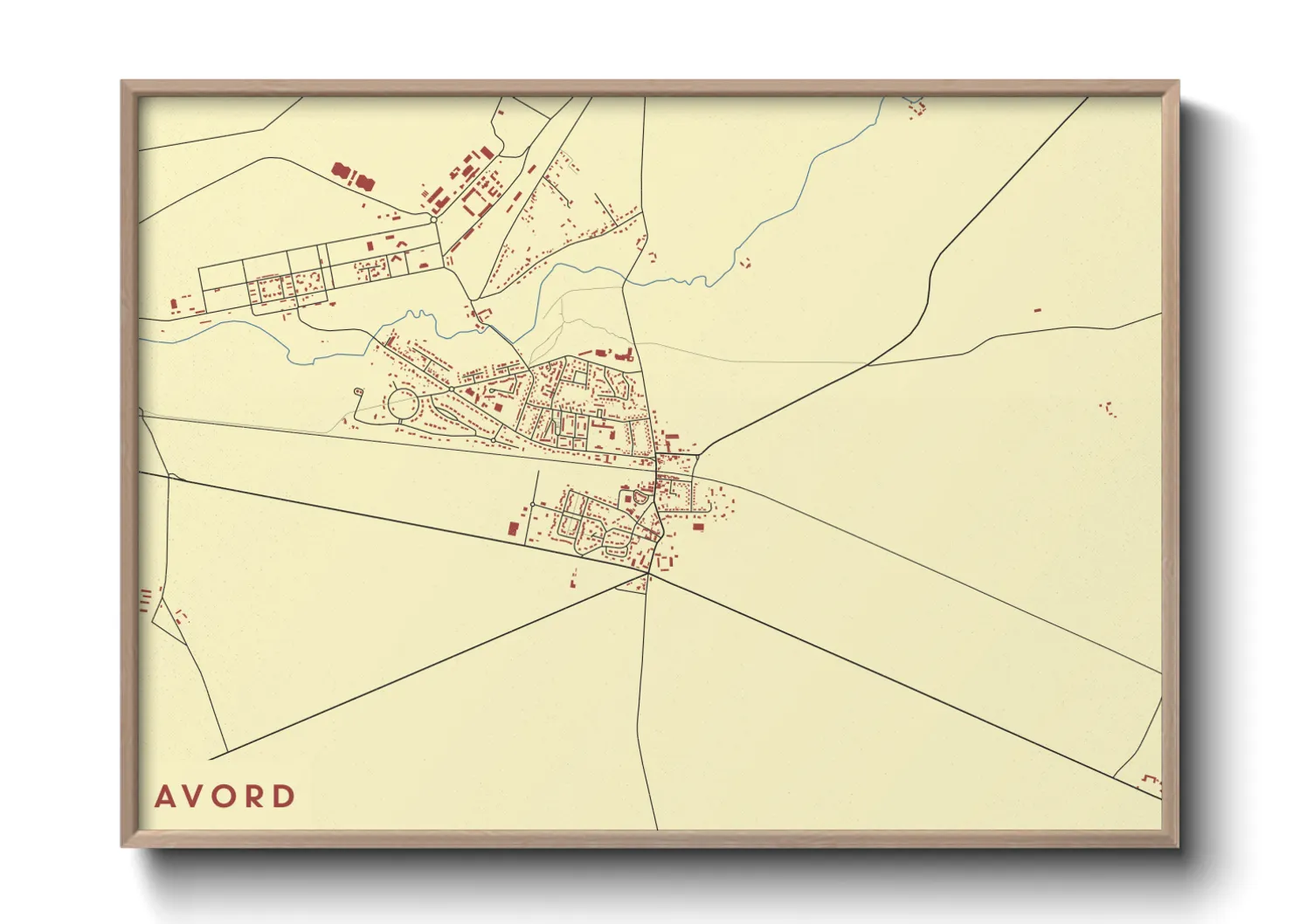 Une affiche de carte sur Avord