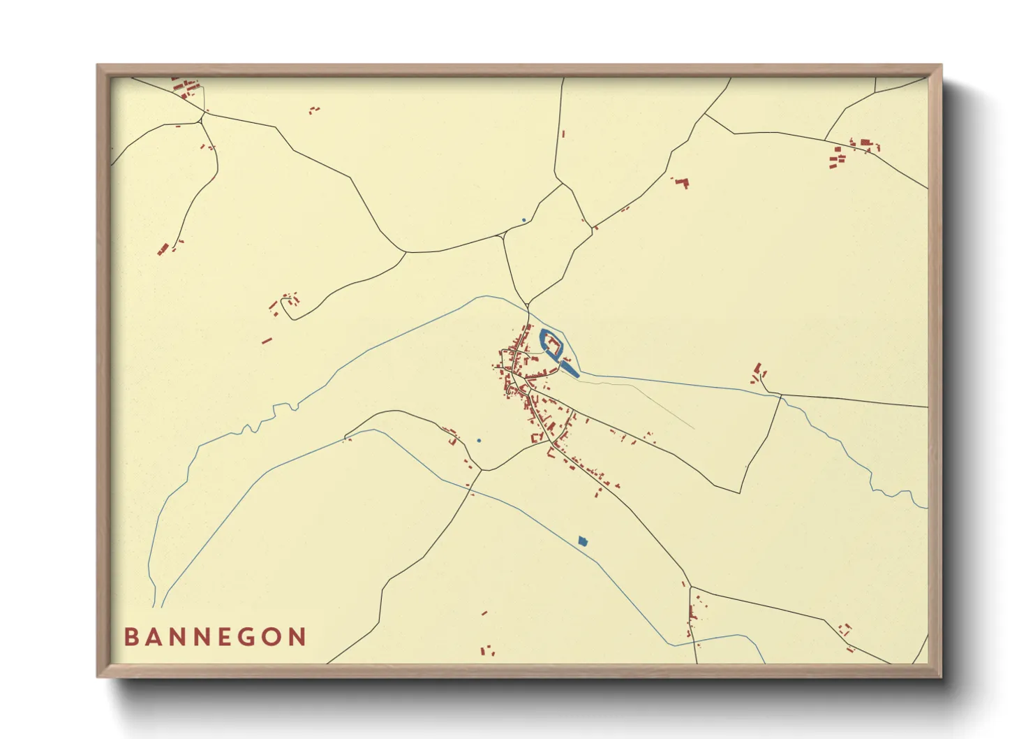 Une affiche de carte sur Bannegon