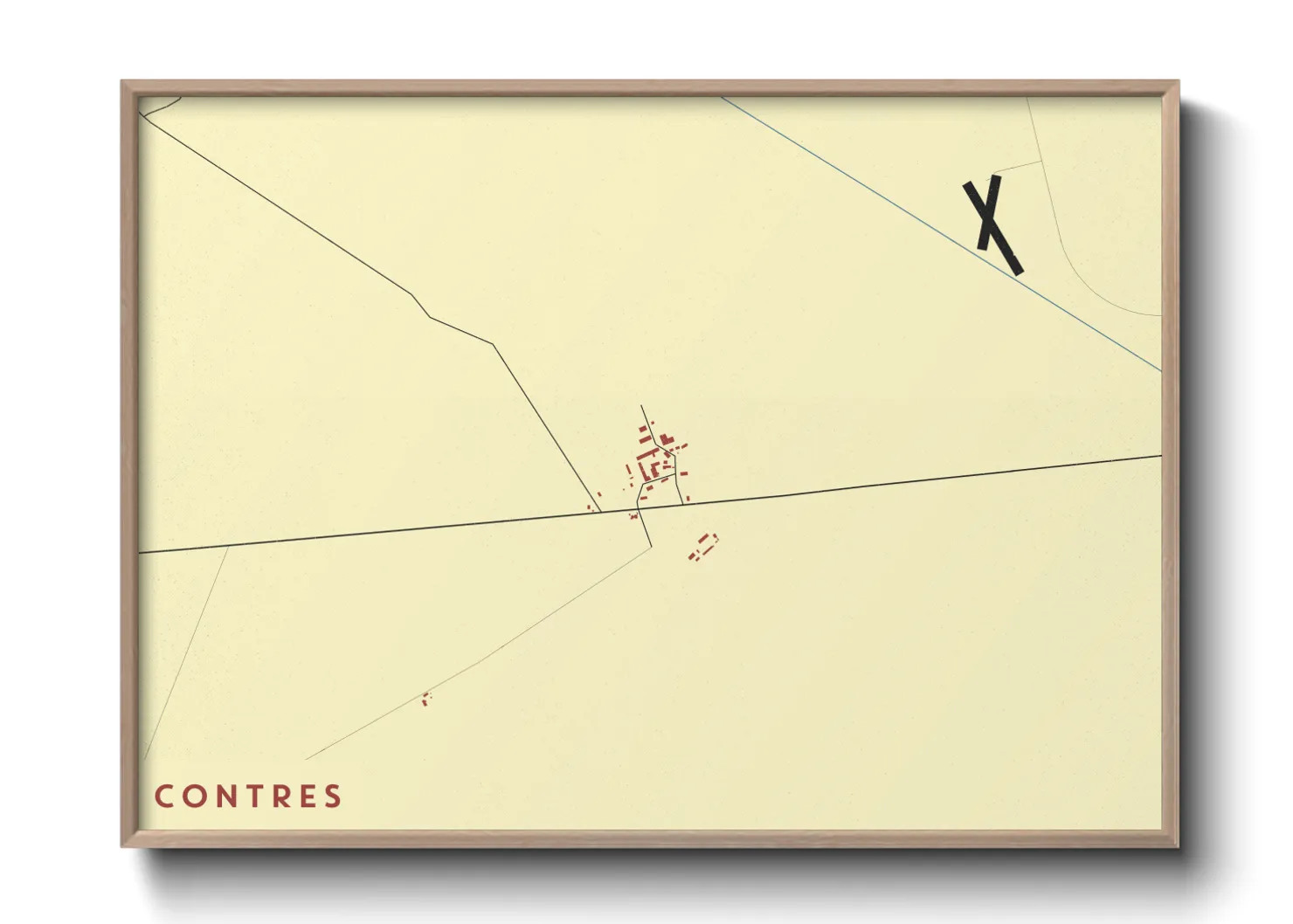 Une affiche de carte sur Contres