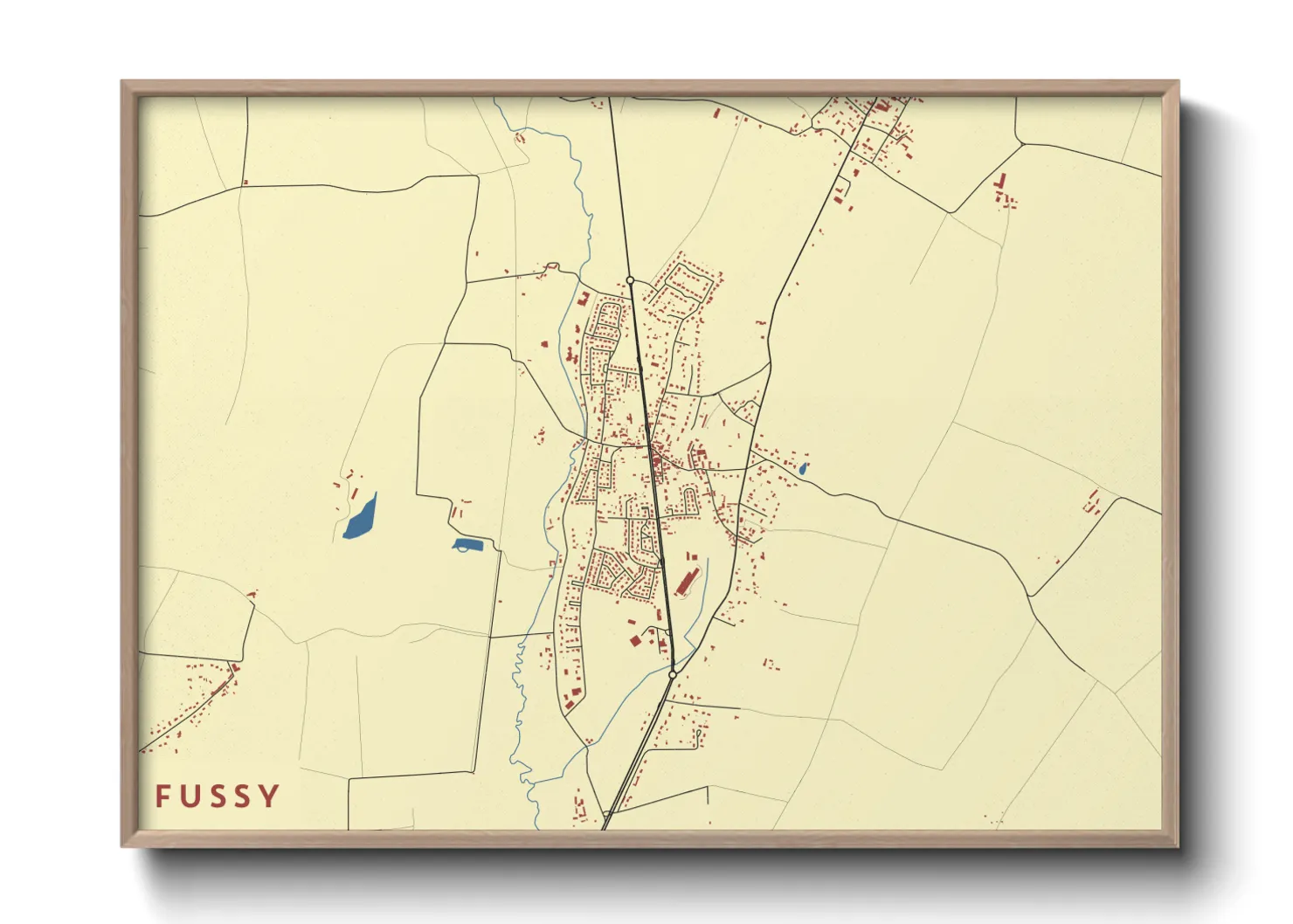 Une affiche de carte sur Fussy