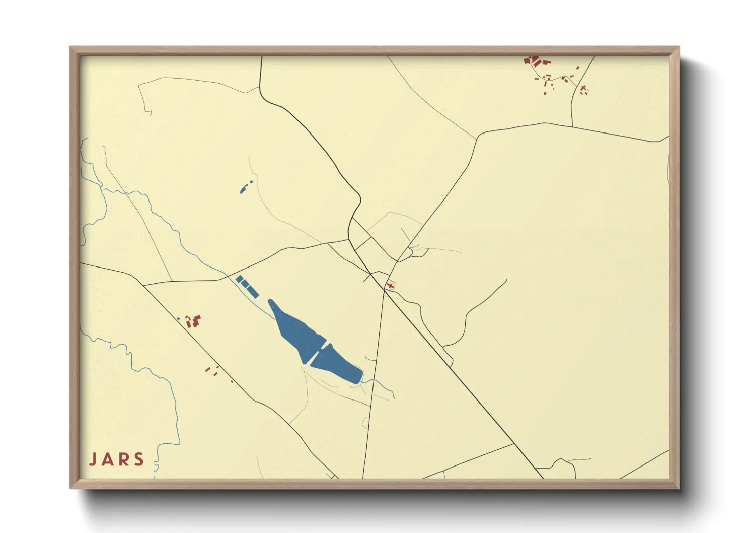 Une affiche de carte sur Jars