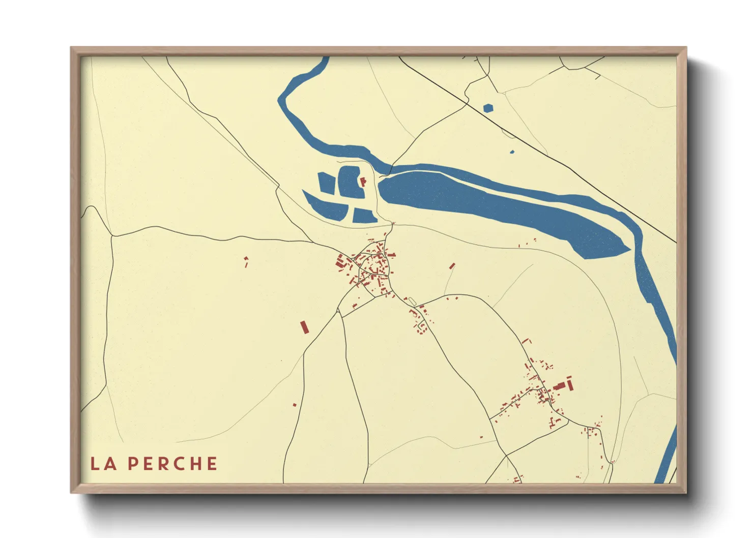 Une affiche de carte sur La Perche