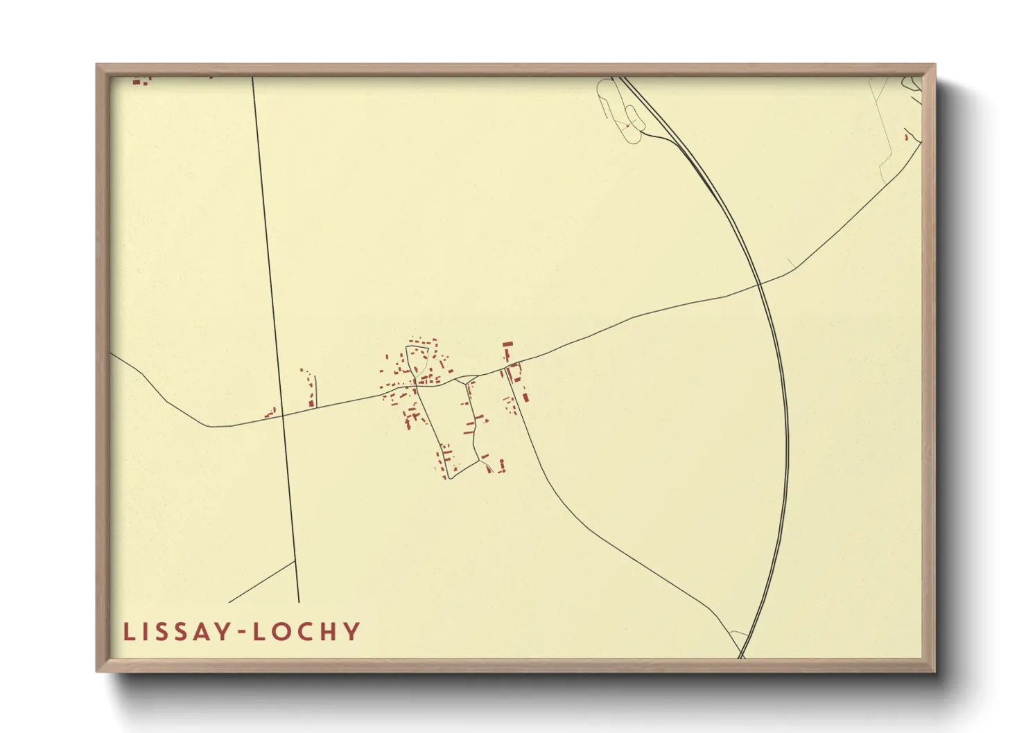 Une affiche de carte sur Lissay-Lochy
