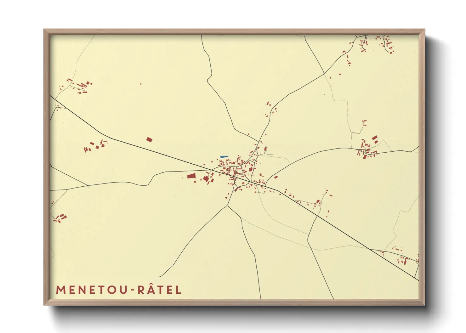 Une affiche de carte sur Menetou-Râtel