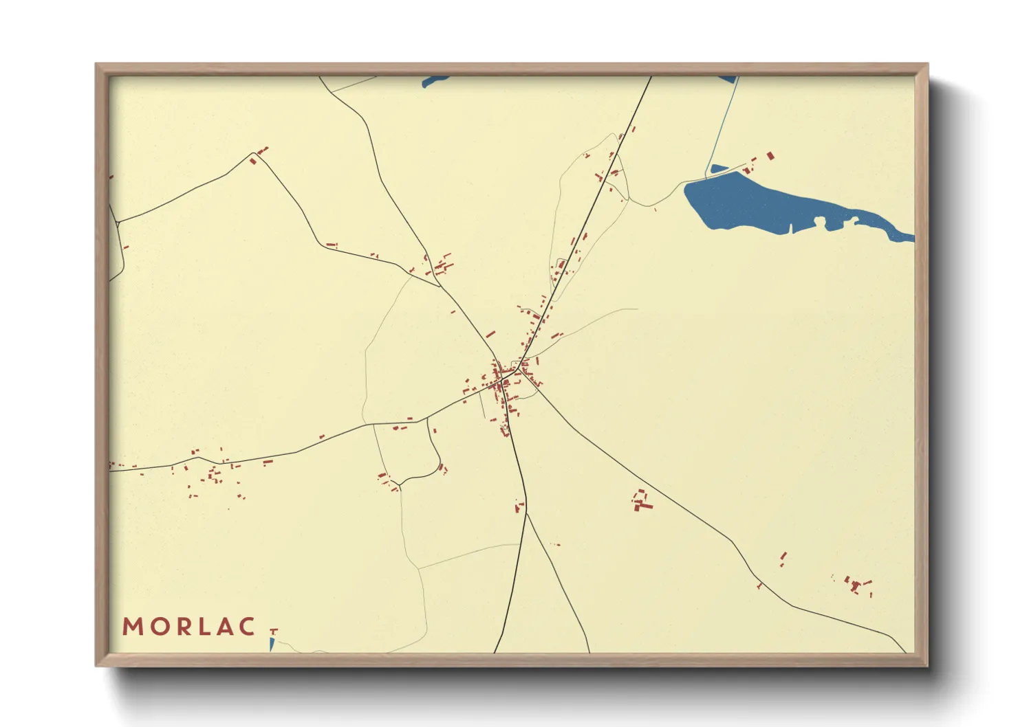 Une affiche de carte sur Morlac