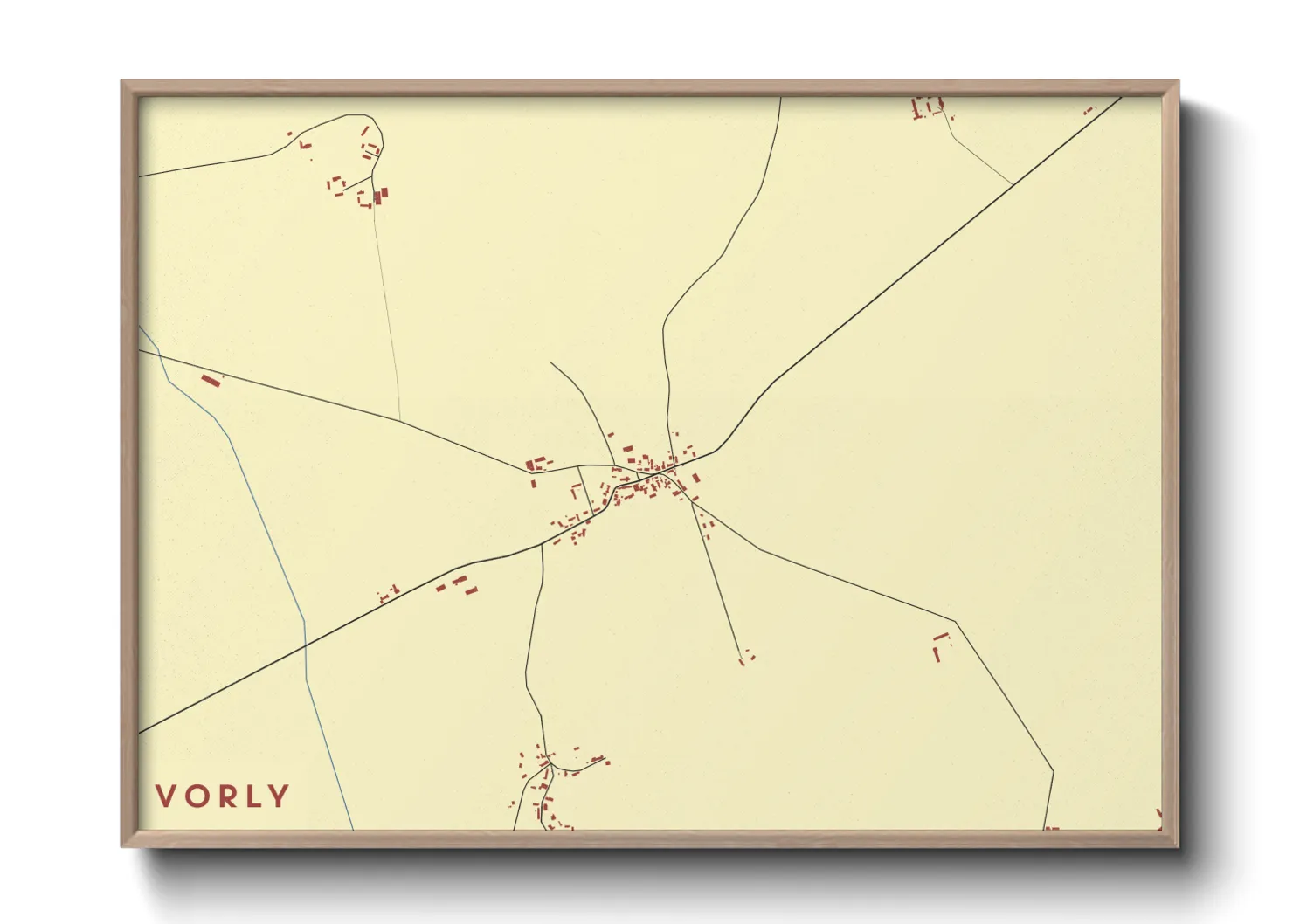Une affiche de carte sur Vorly