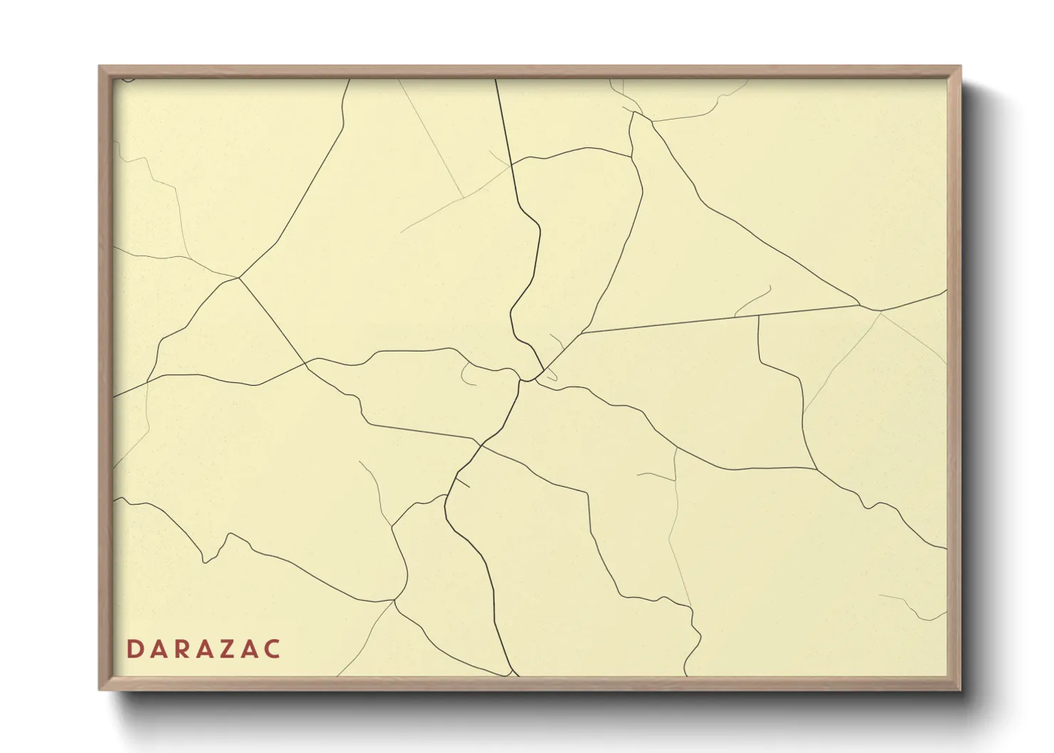 Une affiche de carte sur Darazac