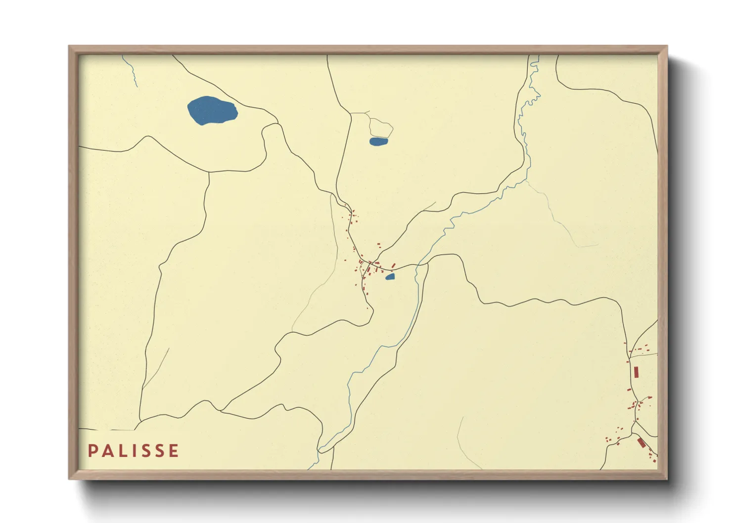 Une affiche de carte sur Palisse