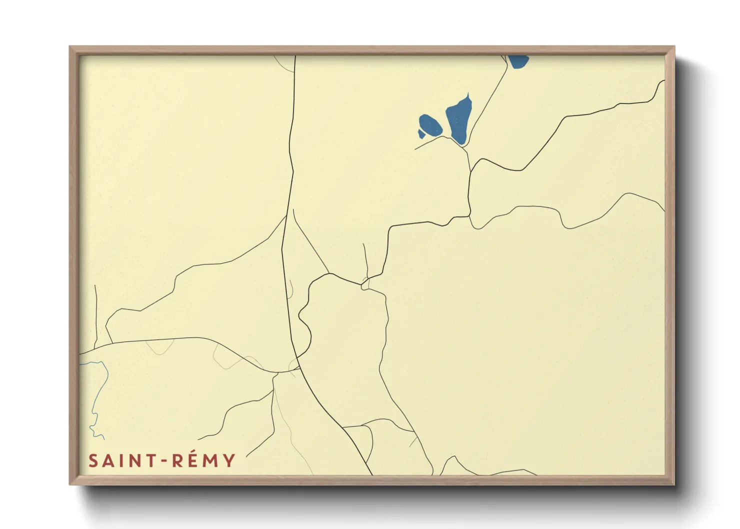 Une affiche de carte sur Saint-Rémy