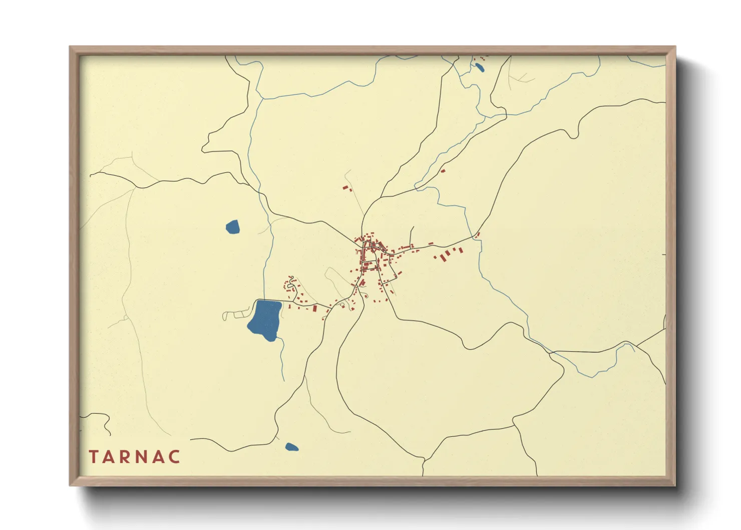 Une affiche de carte sur Tarnac