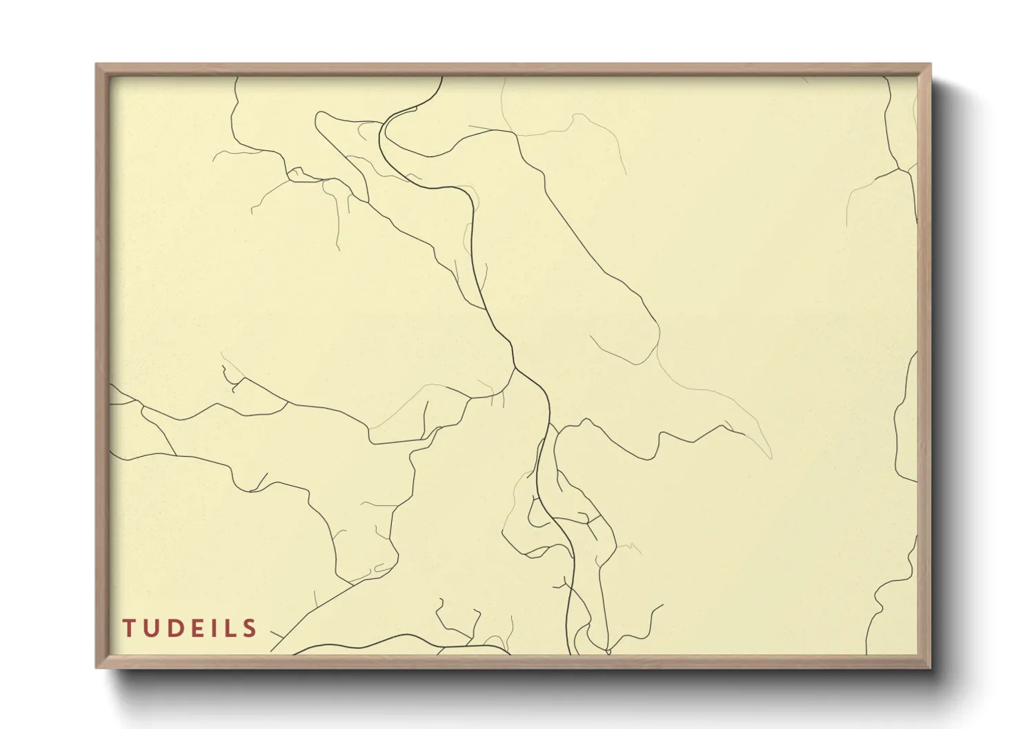 Une affiche de carte sur Tudeils