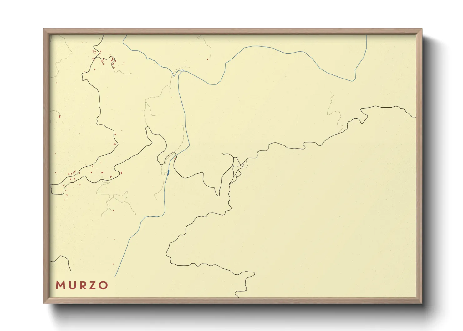 Une affiche de carte sur Murzo