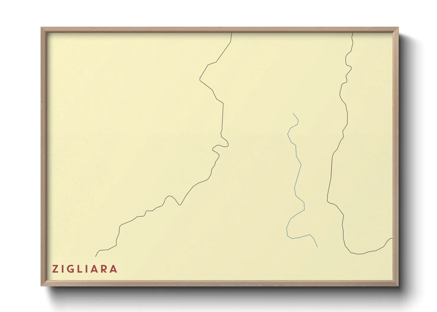 Une affiche de carte sur Zigliara