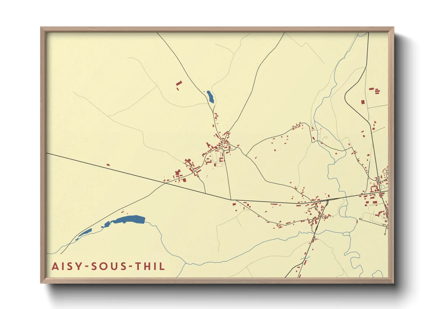Une affiche de carte sur Aisy-sous-Thil