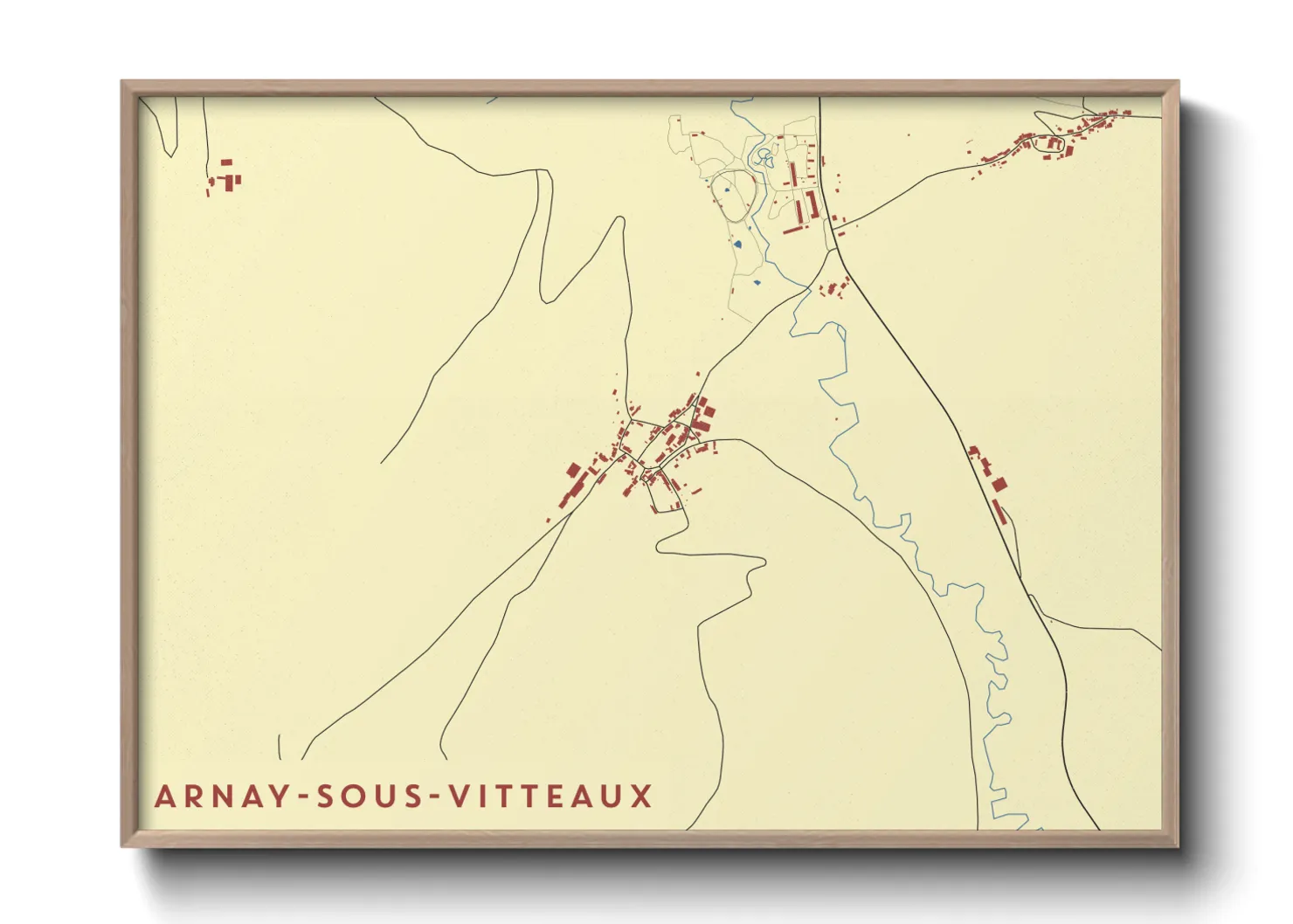 Une affiche de carte sur Arnay-sous-Vitteaux