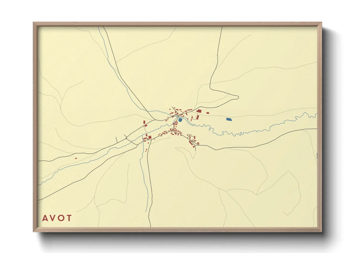 Une affiche de carte sur Avot