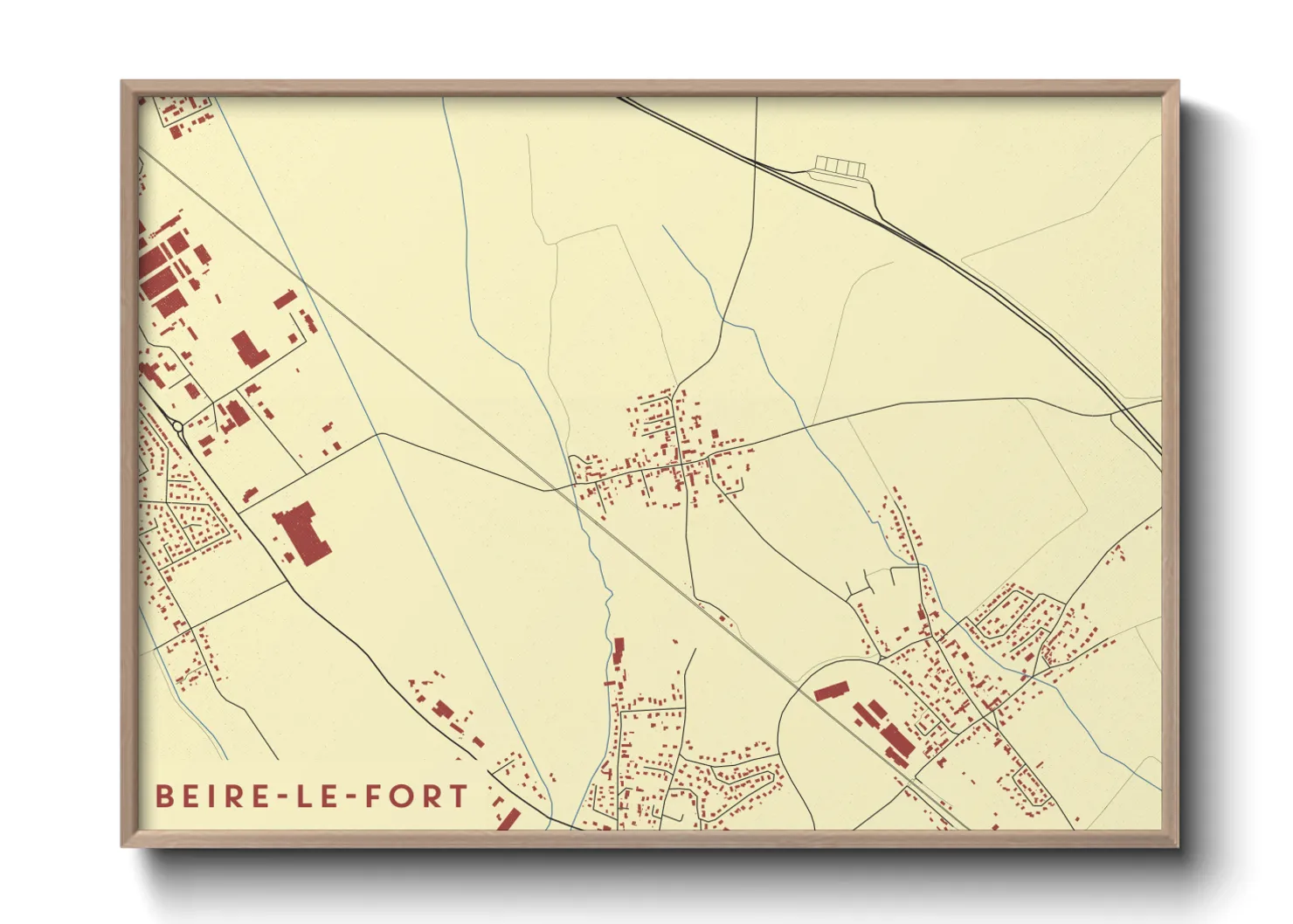 Une affiche de carte sur Beire-le-Fort