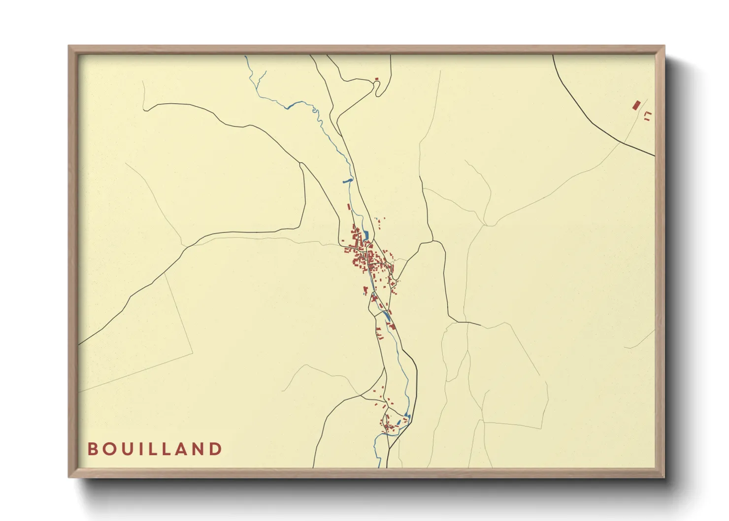 Une affiche de carte sur Bouilland