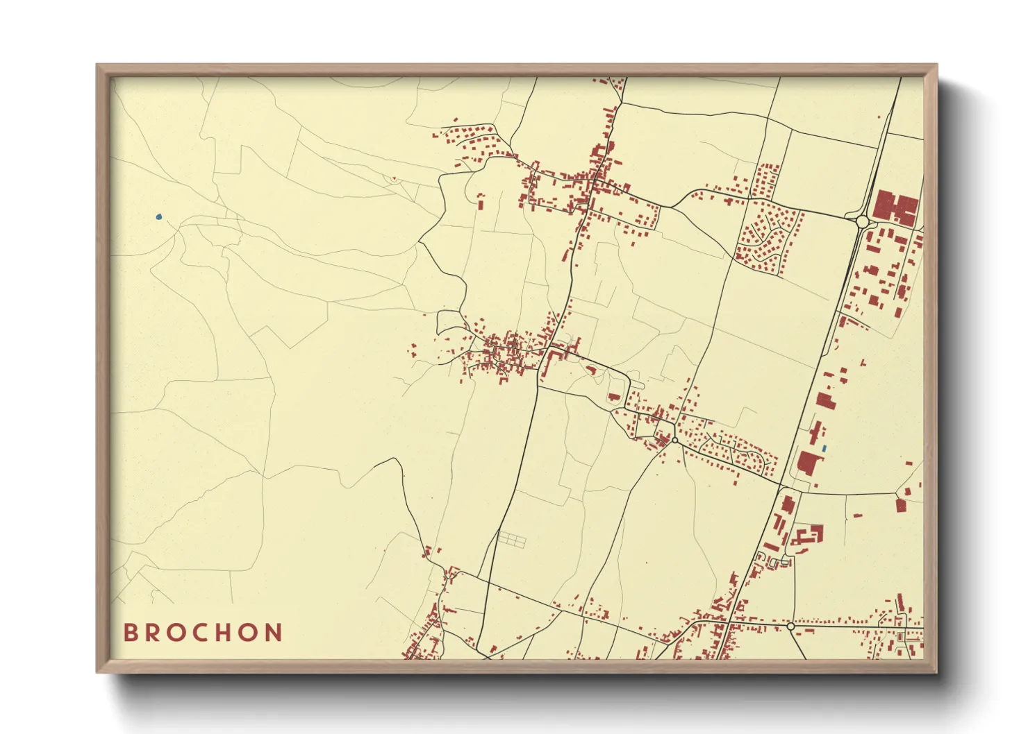 Une affiche de carte sur Brochon