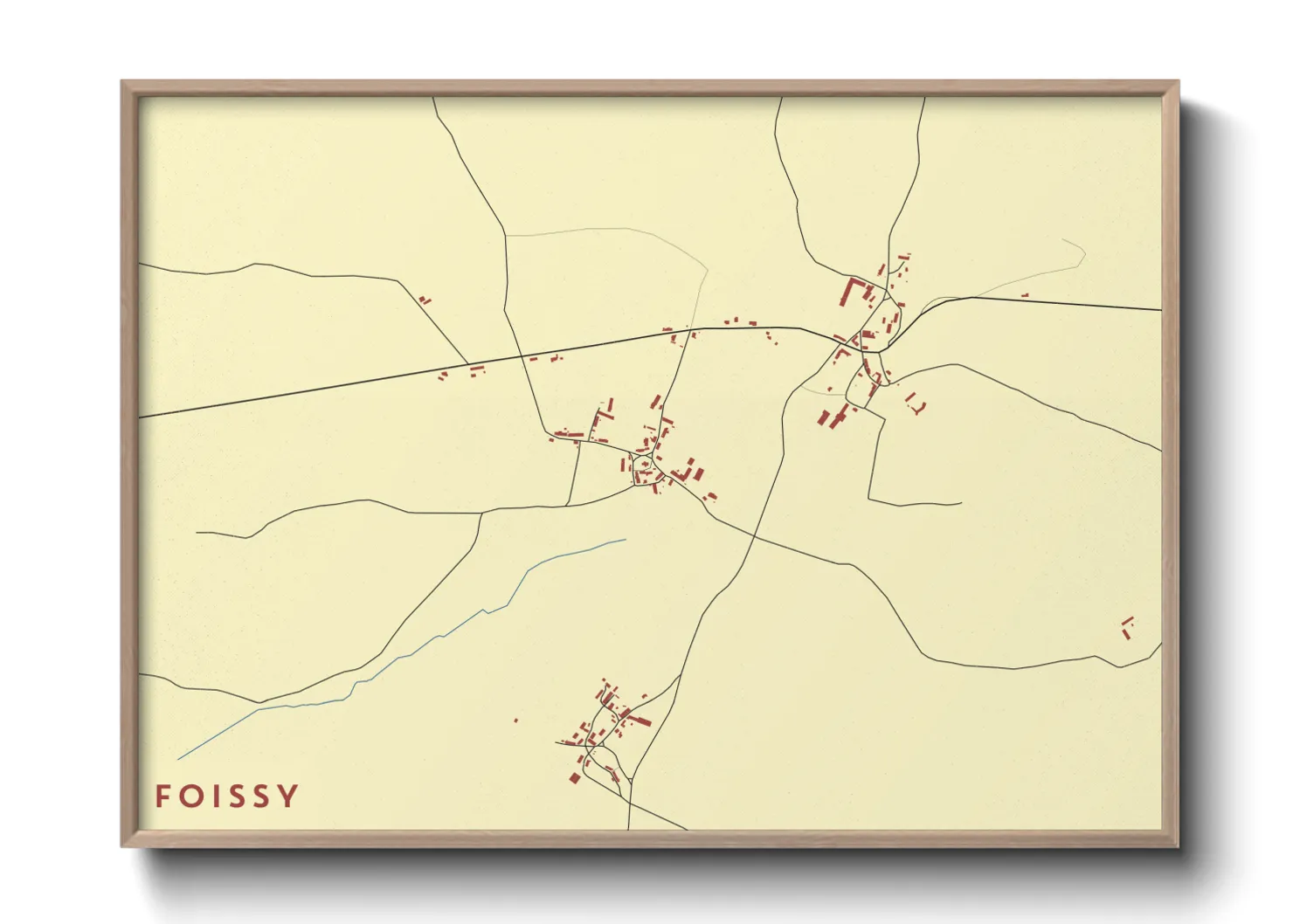 Une affiche de carte sur Foissy