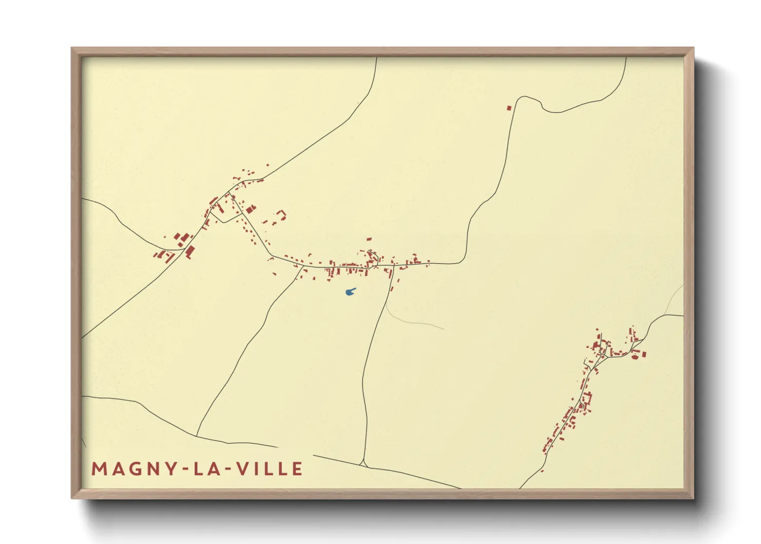 Une affiche de carte sur Magny-la-Ville