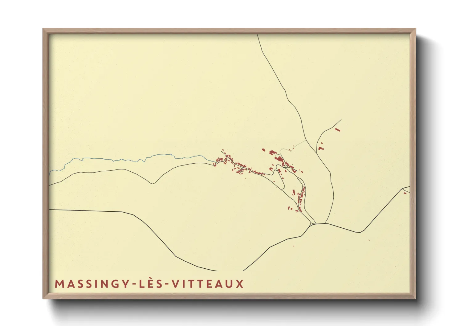 Une affiche de carte sur Massingy-lès-Vitteaux