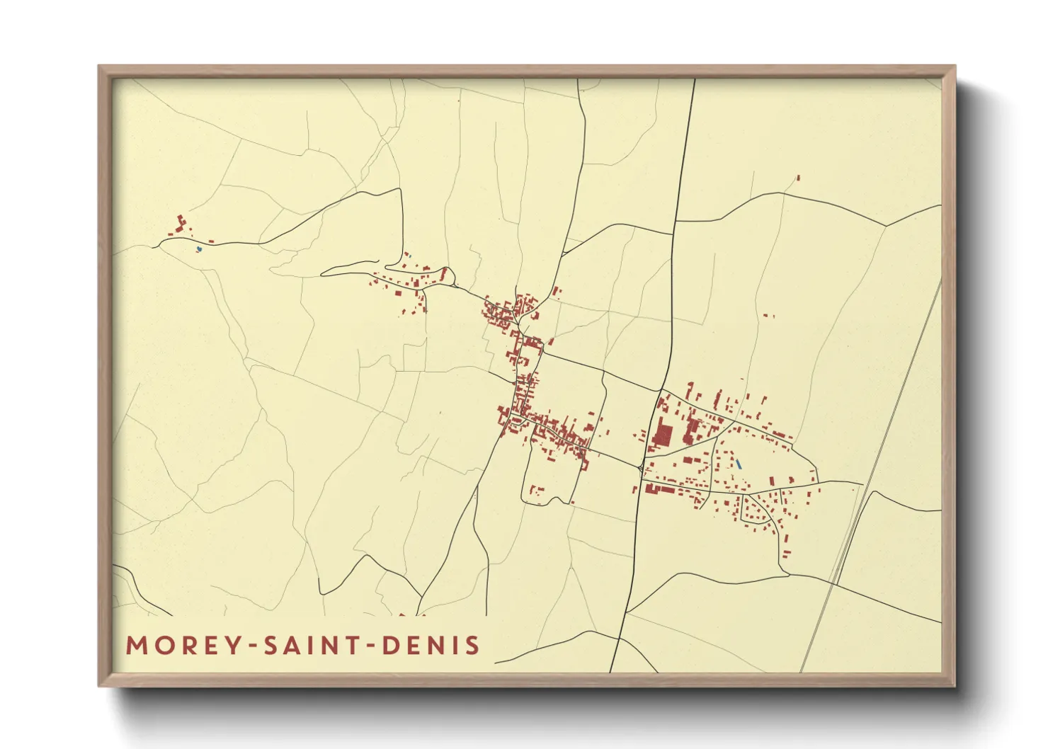 Une affiche de carte sur Morey-Saint-Denis