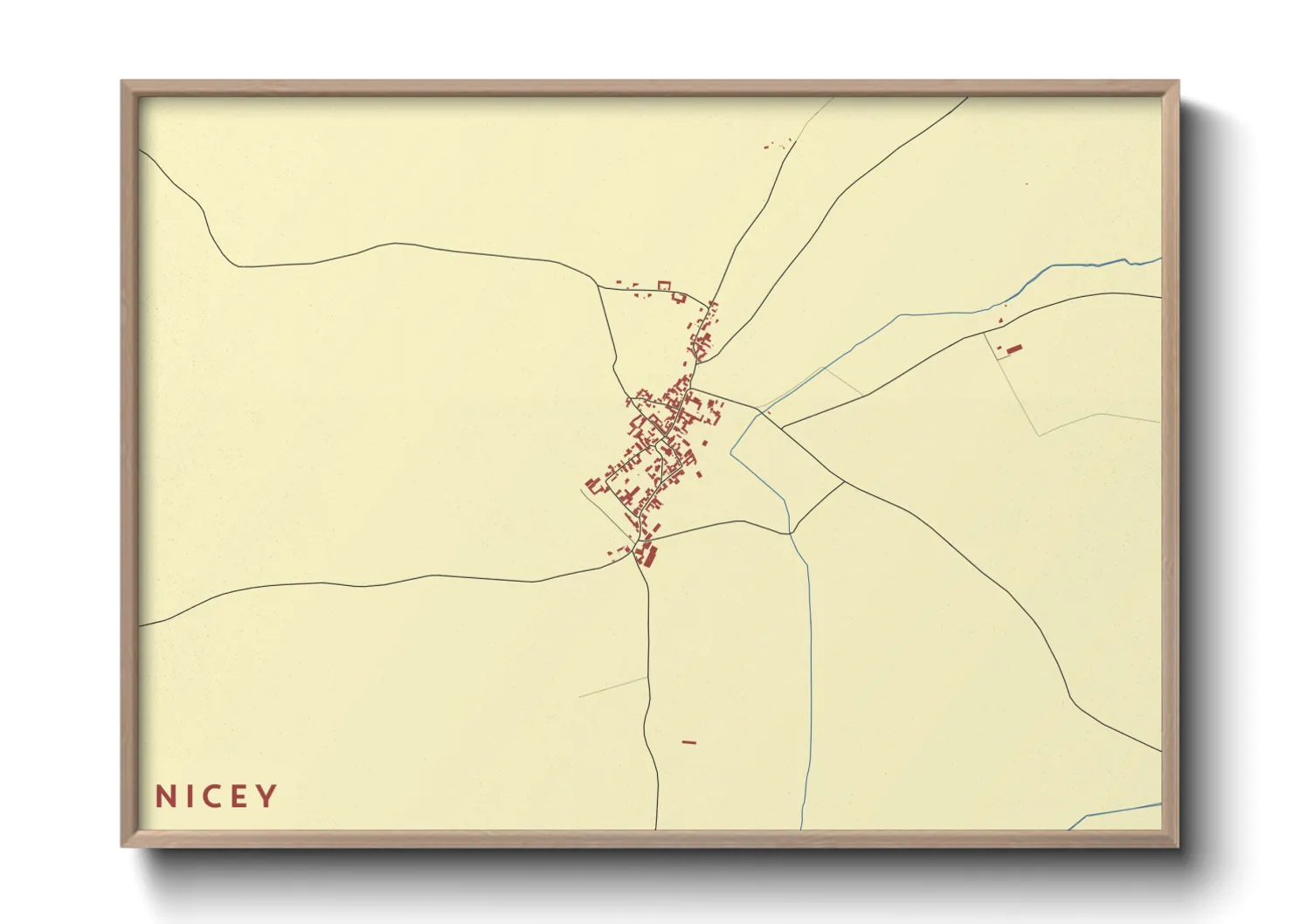 Une affiche de carte sur Nicey