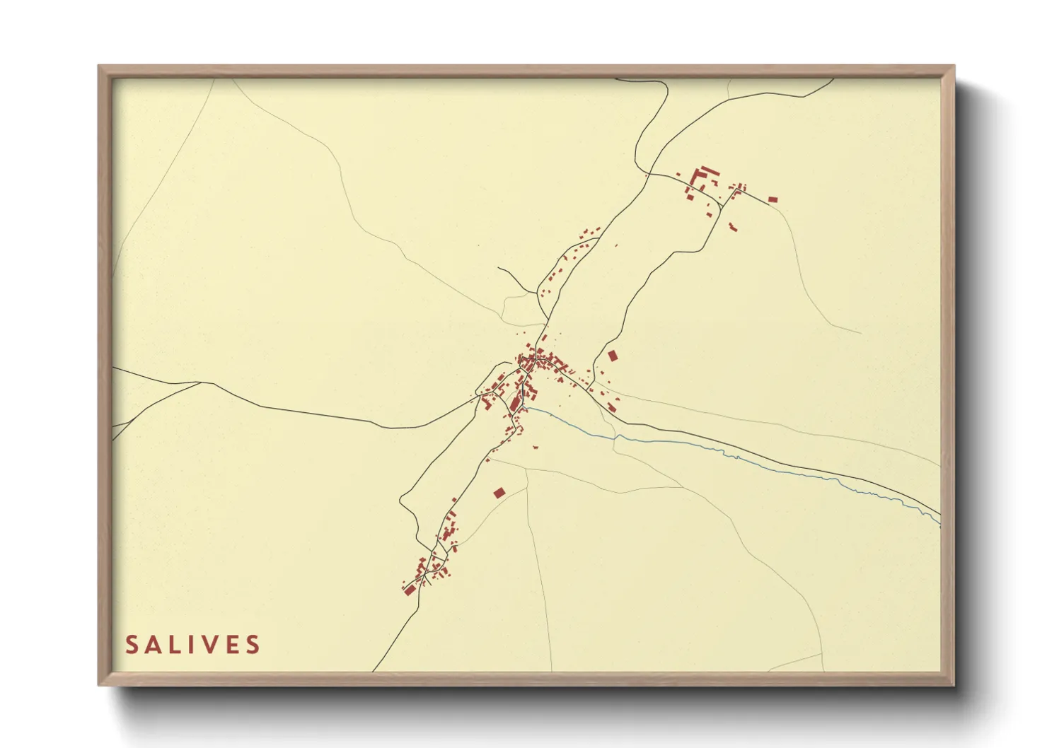 Une affiche de carte sur Salives