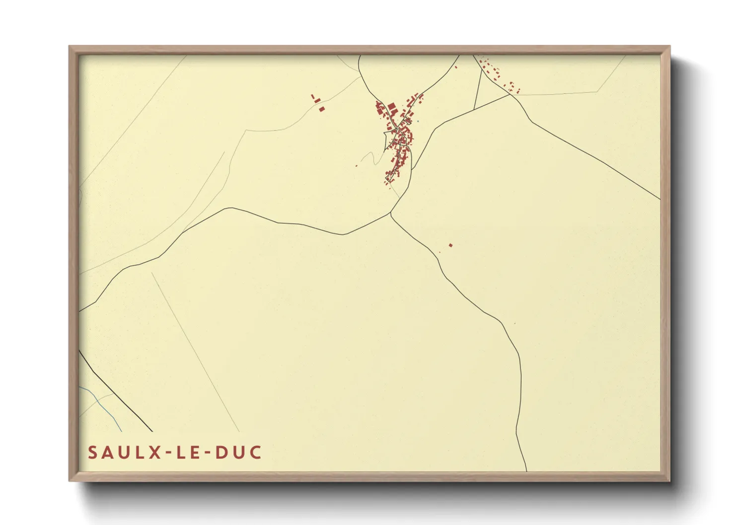 Une affiche de carte sur Saulx-le-Duc