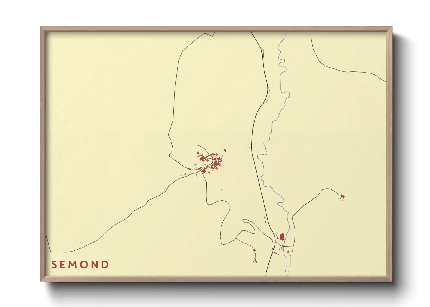 Une affiche de carte sur Semond