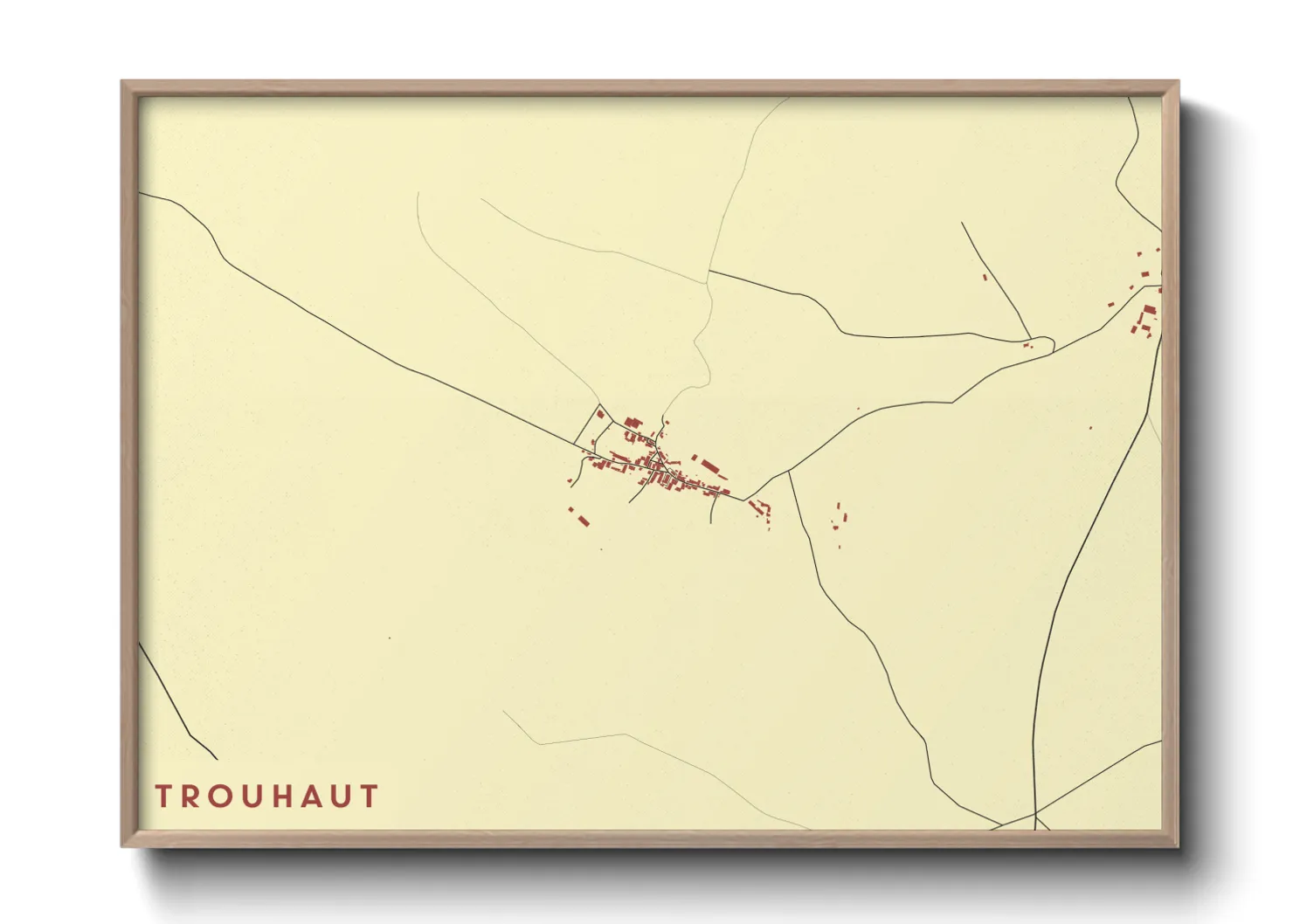 Une affiche de carte sur Trouhaut