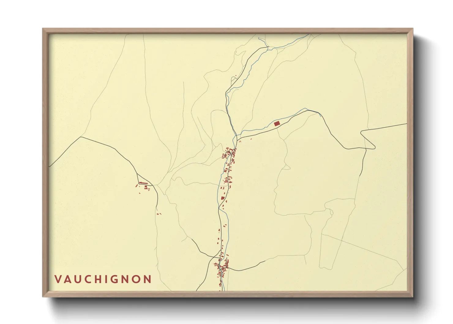 Une affiche de carte sur Vauchignon