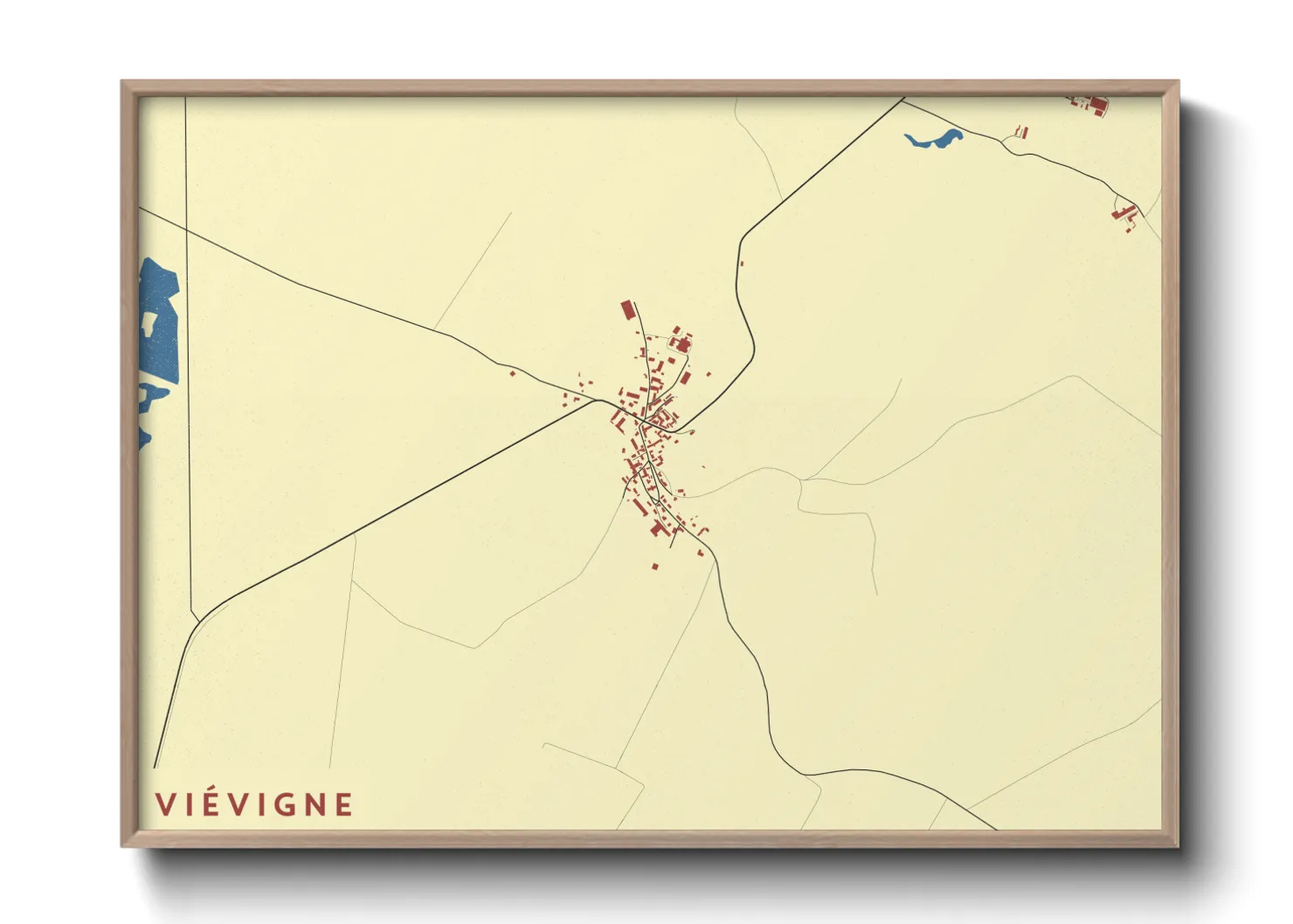 Une affiche de carte sur Viévigne