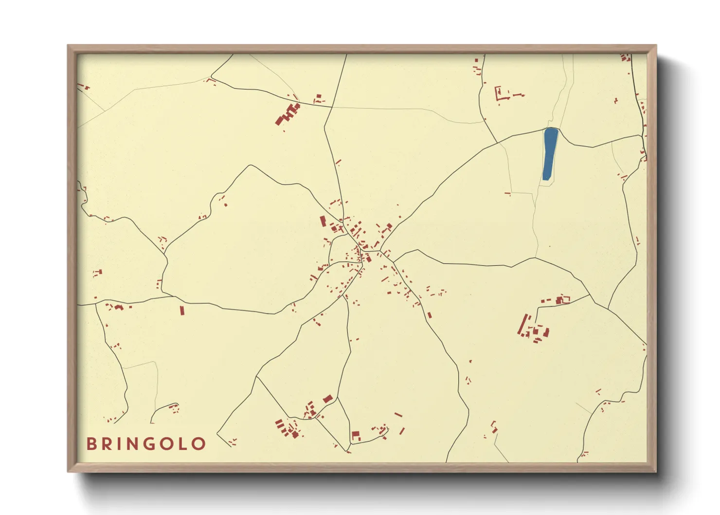 Une affiche de carte sur Bringolo