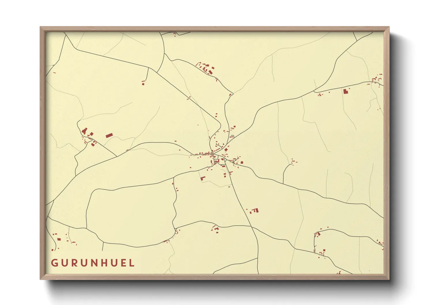 Une affiche de carte sur Gurunhuel