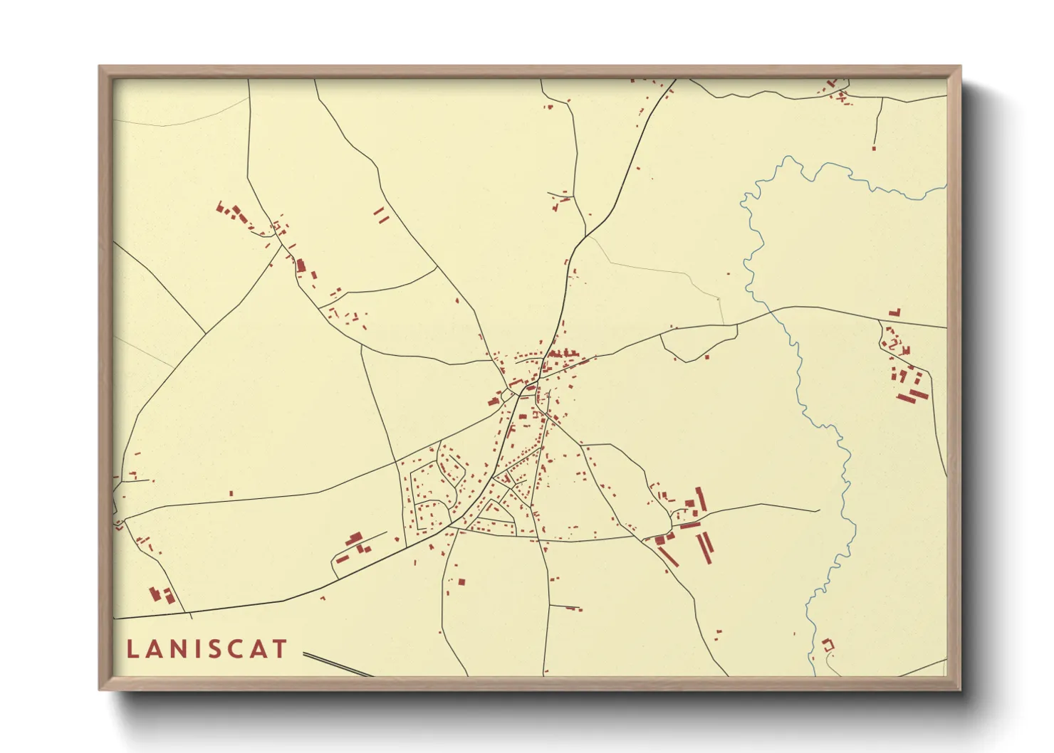 Une affiche de carte sur Laniscat