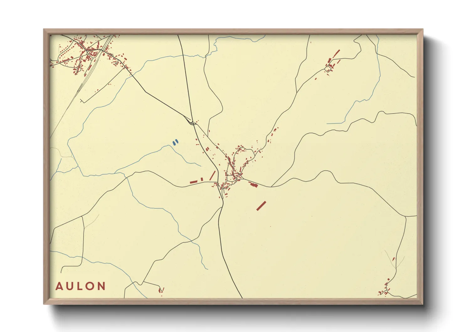 Une affiche de carte sur Aulon