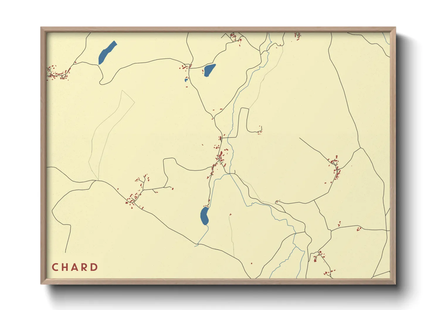 Une affiche de carte sur Chard