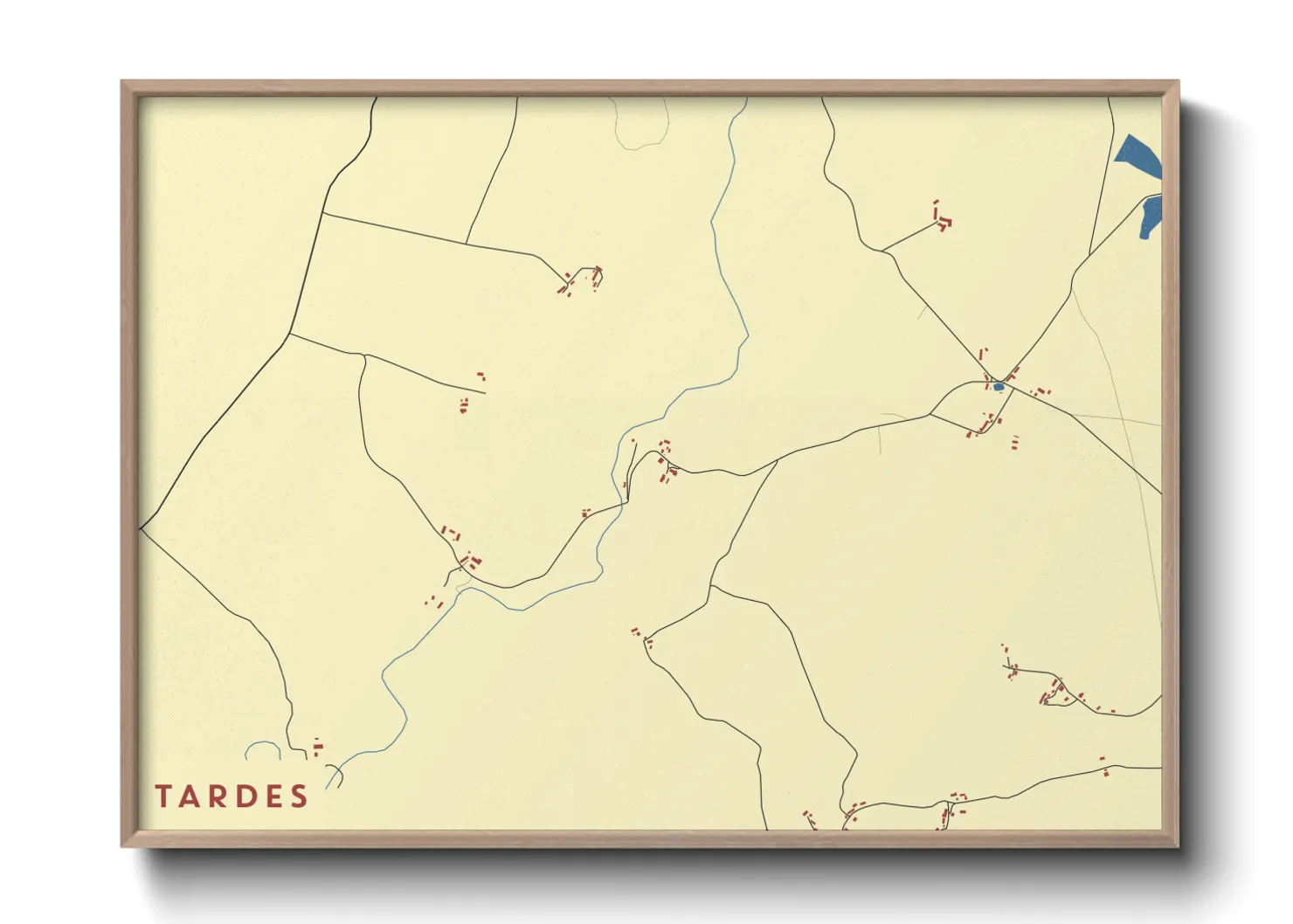 Une affiche de carte sur Tardes
