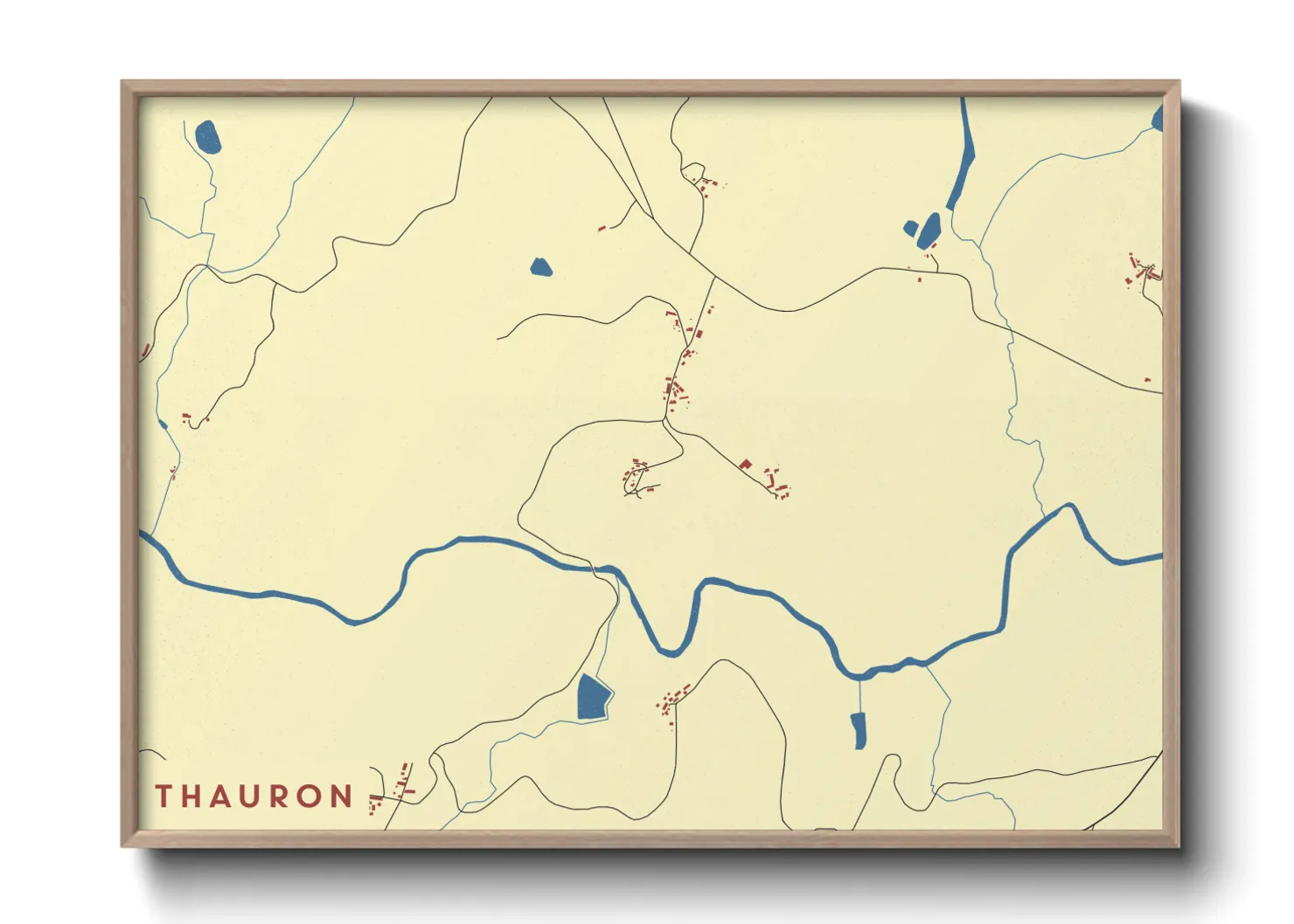 Une affiche de carte sur Thauron