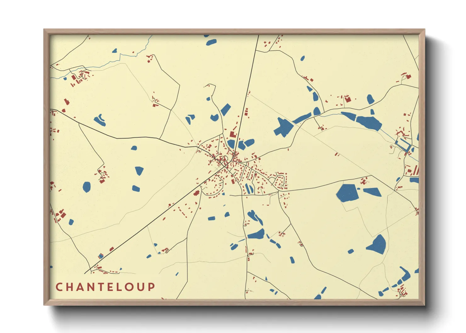 Une affiche de carte sur Chanteloup