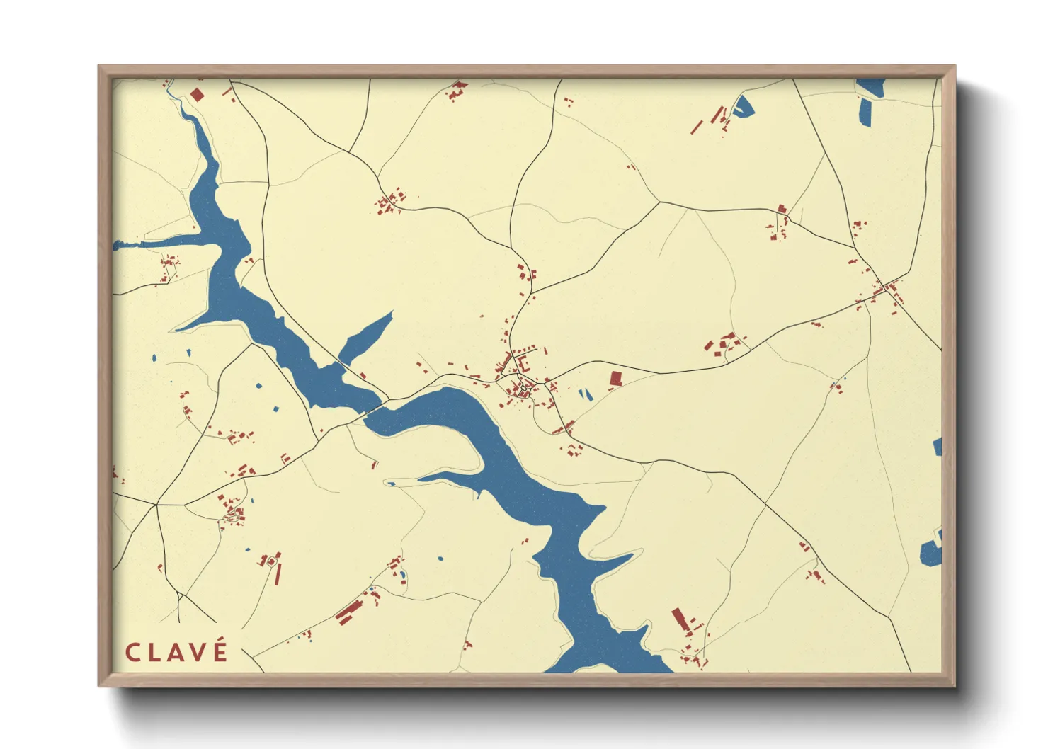 Une affiche de carte sur Clavé